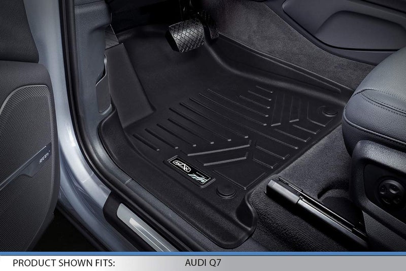 MAX LINER MAXLINER Custom Fit Floor Mats 2 Row Liner Set Compatible with 2017-2025 Audi Q7 / SQ7 - Image 2